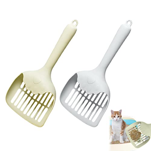 XPE 2 PCS pala arenero gato pala gatos arena arena para gatos recogedor caca gato pala arenero gato de plástico pala de arena para gatos pala para arena gato cat litter scoop