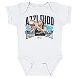 500 LEVEL Azzi Fudd Dallas Wings Player Name One-Piece Infant Bodysuit (White, 12M)