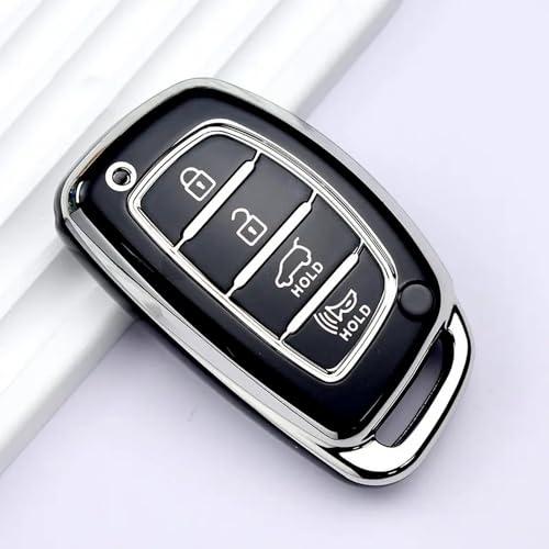 Coque de clé TPU Hyundai I10 I40 boîtier télécommande 4 boutons - 2