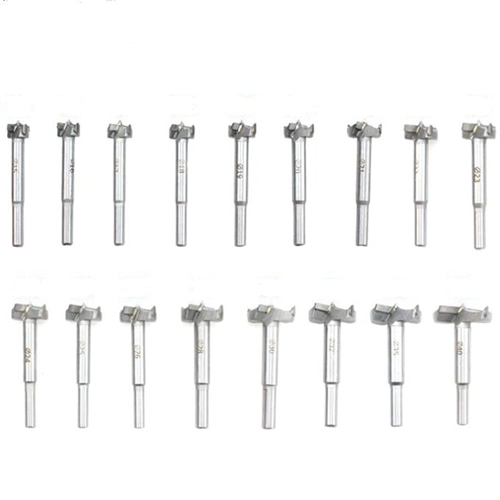 Ybaymy 15pcs Forstner Drill Bit Set, 10-50mm Carbon Steel Forstner - View #2