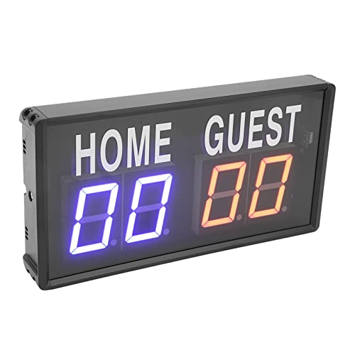KIMISS Marcador De Baloncesto Anzeigetafel Tabellone Segnapunti Elettronico Digitale Aluminoy Telecomando 100‑240 V Tabellone Segnapunti Digitale da Tavolo per Basket Pallavolo (Spina