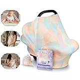 ★ Perfektes Baby--Geschenkset. Unser Stillbezug lässt sich kompakt zusammenfalten und leicht in der niedlichen, kostenlosen Kordelzugtasche aufbewahren. So können Mütter das Stilltuch überall hin mitnehmen und jederzeit verwenden!