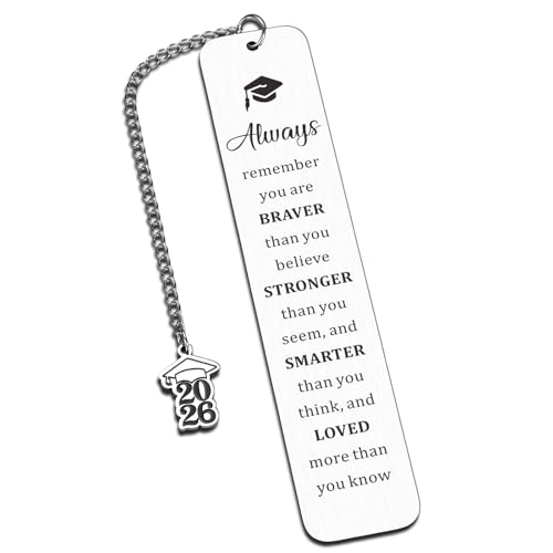 Image of Class of 2026 Graduation Gifts for Teen Boys Girls Senior 2026 High School Graduation Gifts for Her Him Inspirational Christian Gifts for College Student 5th 8th Grade Graduation Decorations Bookmark
