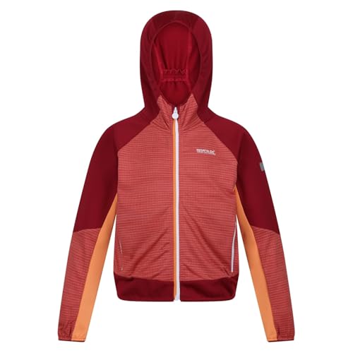 Childrens/Kids Prenton II Hooded Soft Shell Jacket (9-10 Years) (Mineral Red/Rumba Red)