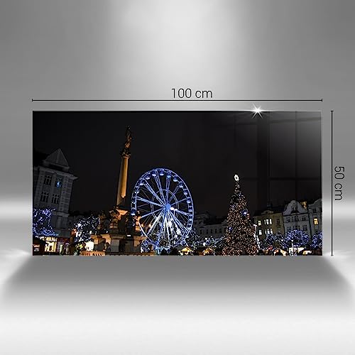 Peinture murale Wallfluent souvenir de Noël à Ostrava tableau en verre - 4