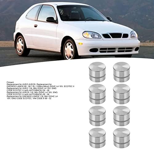 FIT for AV*EO AV*EO5 1.6L 99 to 08 Engine Camshaft Lifters, 8Pcs Rugged Metal Alloy Hydraulic Tappet Lifter 96376400