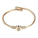 Matériau : ces bracelets en fil de câble torsadé sont fabriqués en acier inoxydable de qualité supérieure, robustes et très résistants à la rouille. Placage de haute qualité, la couleur durera longtemps sans ternir.