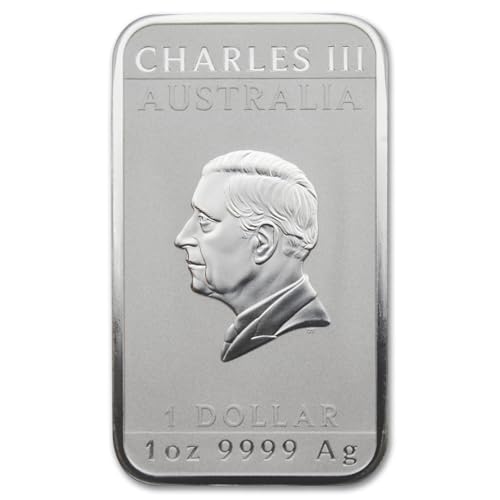 2024 P 1 Troy Ounce Australian Silver Dragon Rectangular Bar Coins