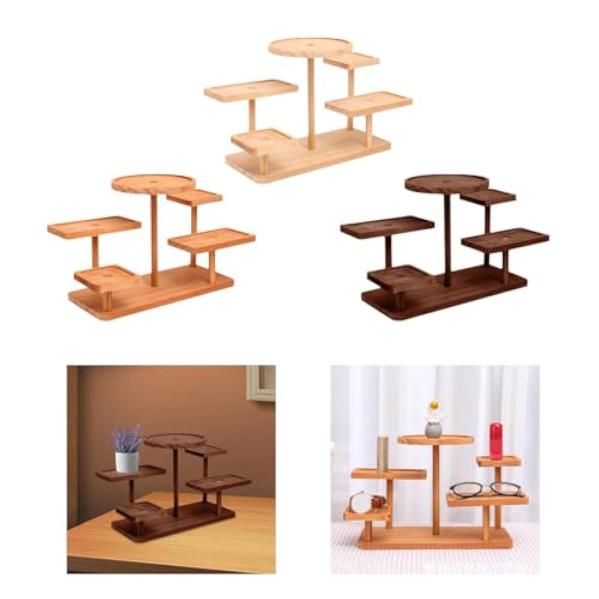 Display Riser Sturdy Tabletop Tiered Tray