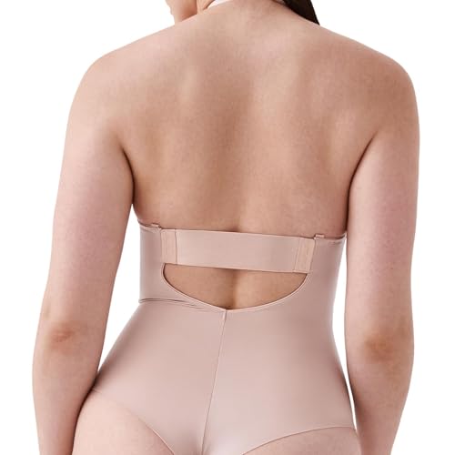 SPANXshape Suit Your Fancy Plunge Low-Back Thong Bodysuit - Comfortable One Piece - Medium Compression - Seamless2