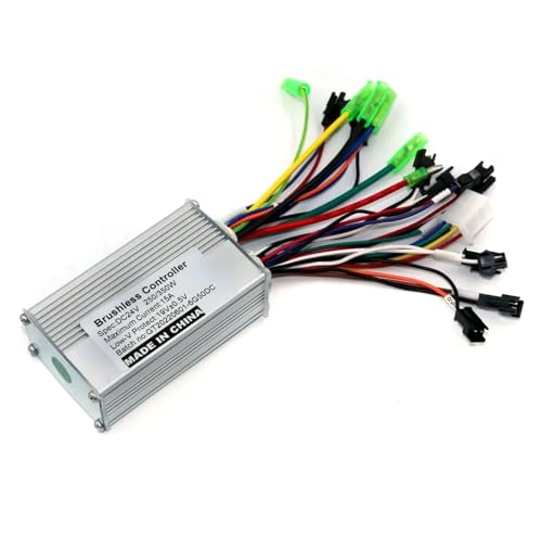 CAARLA Electric Vehicle Motor Controller 24V 250W Brushless DC Motor Controller E-Bike Controller Dual Mode Sensor/sensorless bldc Motor Driver(Backward Function)