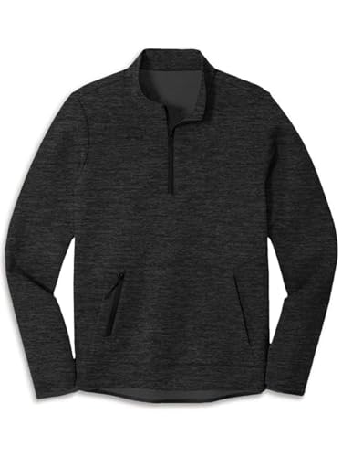 Men's Quarter-Zip Long Sleeve Fleece Sweatshirt with Pockets Mock Neck Comfort Golf Sweatshirts Pullover Sportswear2