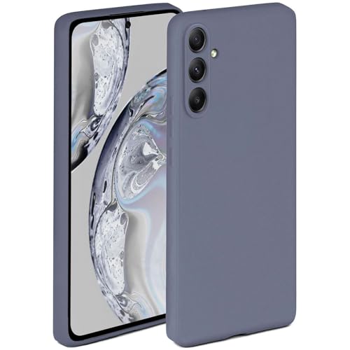 Coque silicone Samsung A54 5G souple double couche antichoc Oneflow gris bleu mat