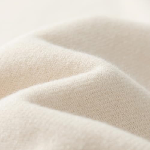 CALVIN & OLIVIA Ultra-Soft Winter Cashmere Feel Scarf Solid Color Warm Long Unisex Winter Scarves Perfect Holiday Gift for Women Men Off White4