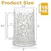 Fasmov Freezer Beer Mugs, 4 Pack Clear Double Wall Gel Frosty Ice Mugs with Gel, Plastic Beer Mugs with Handles for Freezer, Parties and Gifts, 16oz