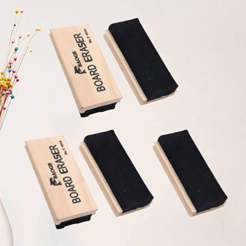 Dry Board Eraser Chalkboard Eraser Wooden Felt Campus Style Eraser Dustless Wood Blackboard Cleaner Dry Eraser For Classroom Office School Home Whiteboards Eraser #TOP4