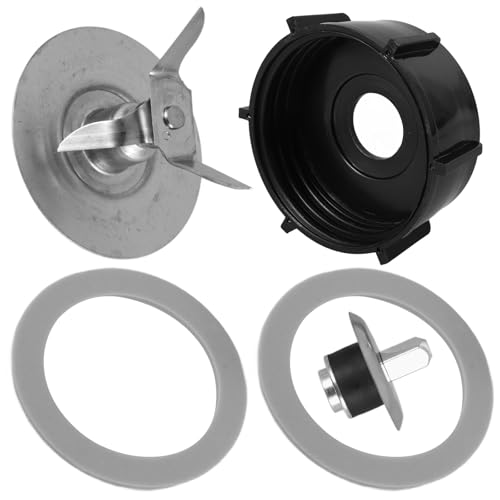FOMIYES Base de Cuchillas para Batidora Compatible, Repuesto de Metal y Plástico Anillo de Sello, Juego de 5 Piezas para Moler Café y Preparar Batidos Caseros