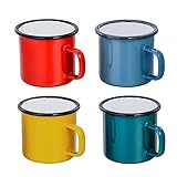 Tamaño perfecto – 350 ml (12 oz), juego de 4, perfecto para uso en el hogar, oficina, restaurantes, fiestas, viajes, camping, picnics, etc., gran idea para regalo también.