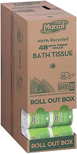 Marcal 6495 Bathroom Tissue, 2-Ply, Recycled, 504 Shts/Rl, 48 Rl/Ct, We #TOP1