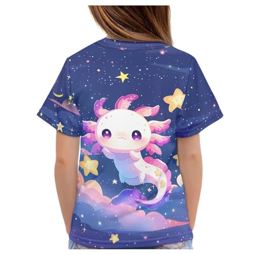 Image of JEOCODY Boys Girls Graphic Tees Funny 3D Printed Short Sleeve T-Shirts 3-16T