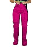 【High Quality Fabric】: The womens cargo pants keep you comfy with high quality fabric, right thickness, durable, stretchy and skin-friendly at the same time. 【Straight Leg Pants with Cargo Pockets】: The y2k cargo pants feature multiple pockets, high ...