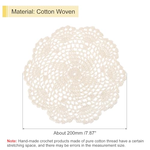 Napperon dentelle fait main lot de 4 idée cadeau décoration mariage