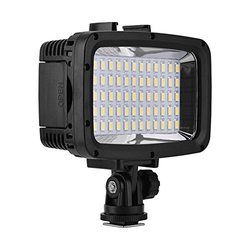 XHTLLO 40m/130ft Underwater Waterproof Diving 60 LED Video Light Fill Lamp for Camera Smartphunique