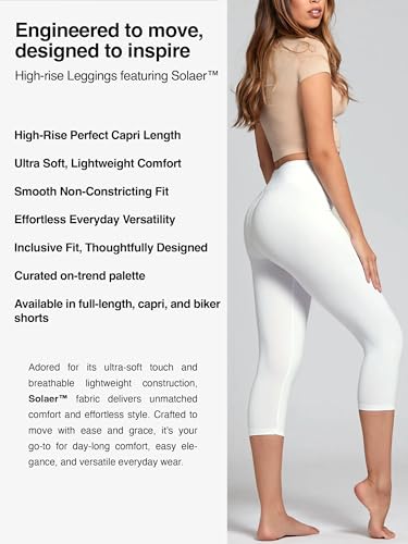 Image of Conceited High Waist Leggings in Shorts, Capri and Full Length - Buttery Soft - 3 inch High Waistband - Regular and Plus Size