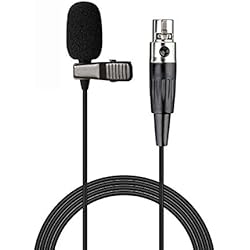 Lavalier Shure Inalámbrico Sujeetec Micrófono de Solapa Micrófono Solapa Compatible con Shure Transmisor inalámbrico - Unidireccional Condensador Mini Lavalier Micrófono - Enchufe Mini XLR TA4F