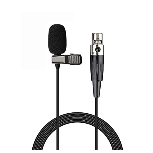 Sujeetec Lavalier Microphone Lapel Microphone Compatible with AKG Samson Wireless Transmitter - Unidirectional Condenser Mic - Mini XLR TA3F Plug