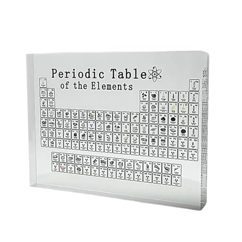 Kuntesetty Conjunto de Exibição de Tabela Periódica de Química para Professores E, Pequeno