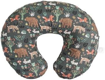 Boppy Original Support Nursing Pillow, Green Forest Animals, Ergo...