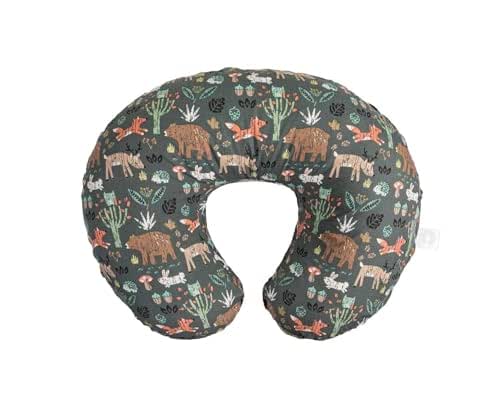 Boppy Original Nursing Pillow, Green Forest Animals, Ergonomic Nursing Essentials