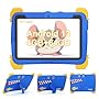 C idea 10,1 Pouces pour Enfants Tablette, 4 Go de RAM + 64 Go de ROM, écran FHD 1280 x 800, Batterie 6000 mAh, contrôle Parental, Wi-FI, Bluetooth, Tablette Android pour Enfants de 3 à 12 Ans (Bleue)