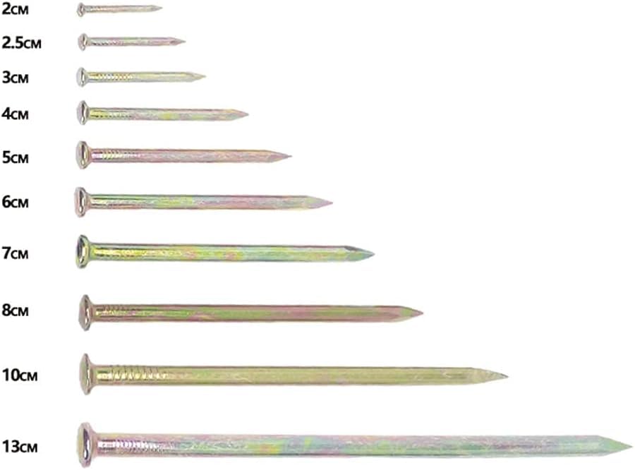 Pin Head Nails, floorboard Nails, Small Iron Nails, high Strength Long Spikes - 2 inch 50mm, 42 piezas miniatura 6
