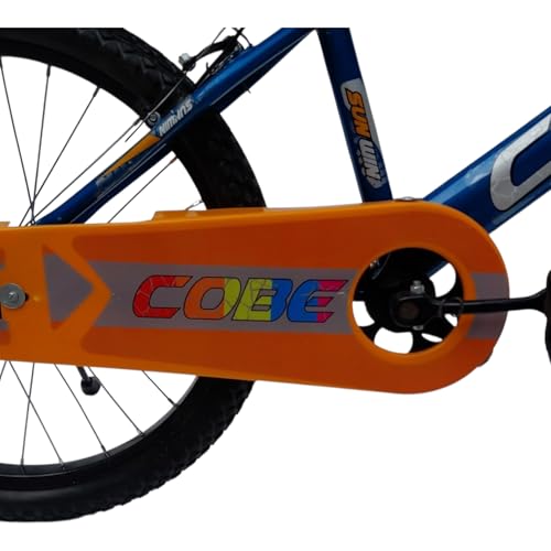 Image of Cobe 20 Inch Kids Bicycle for 6-8 Years Boys & Girls | PU Seat | Steel Rim | Caliper Brakes | TNT BMX Handle | Water Bottle | Chain Cover & Plastic Fenders | Heavy Duty Pedals Blue