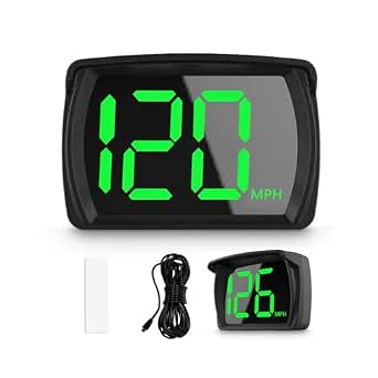 Liiiyuan Speedometer HUD, GPS Digital Speed Meter with MPH, Head Up Display for All Cars, USB Cable Plug & Play