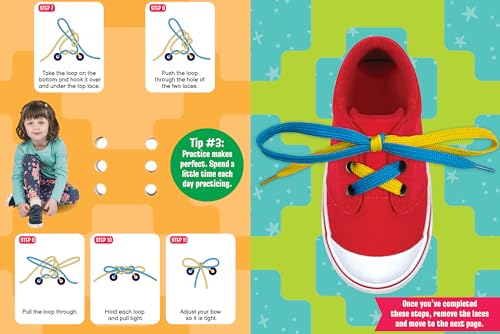 Little Hippo Books I Can Tie My Shoes Preschool Activity Books for Kids Ages 3-5 | Books for Kids and Pre K Activity Books Ages 3-4 & 4-5 | ... (Brilliant Baby® Early Learning Collection)