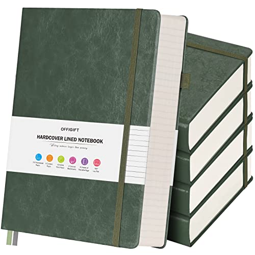 Image of 5 Pack College Ruled Notebook Bulk, A5, 312 Numbered Page Thick Journal Set