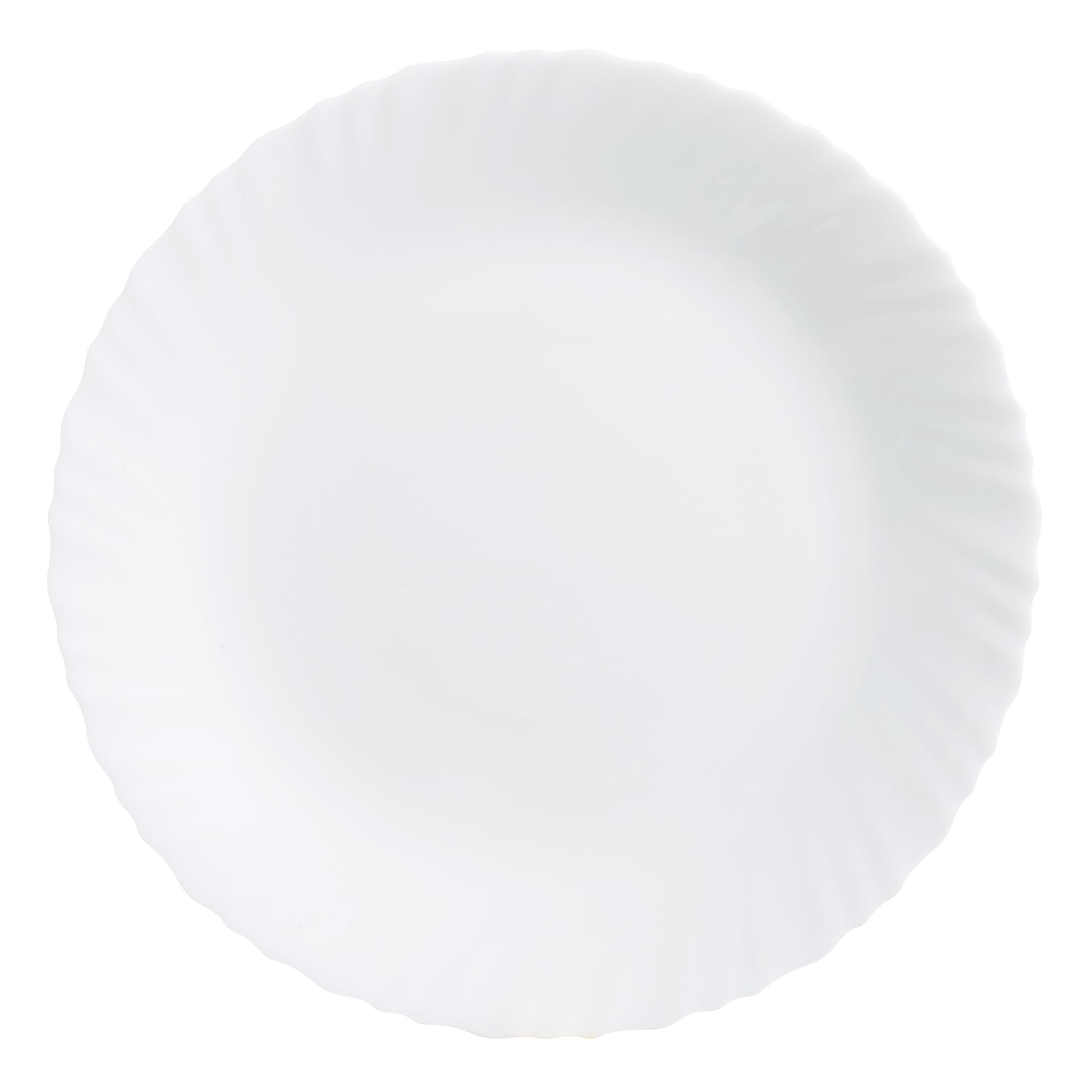 Feston Serving Plate, Glass, White, 30 cm