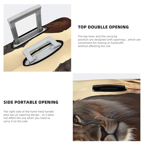Travel Luggage Cover Female Lion Suitcase Protector Elastic Washable Stretch Suitcase Protector Anti-Scratch Travel Suitcase Cover Fit 18-32 Inch Luggage4