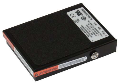 Linemaster T-91-S Treadlite II Foot Switch, Electrical, Single Pedal, Momentary. (Black) (5)