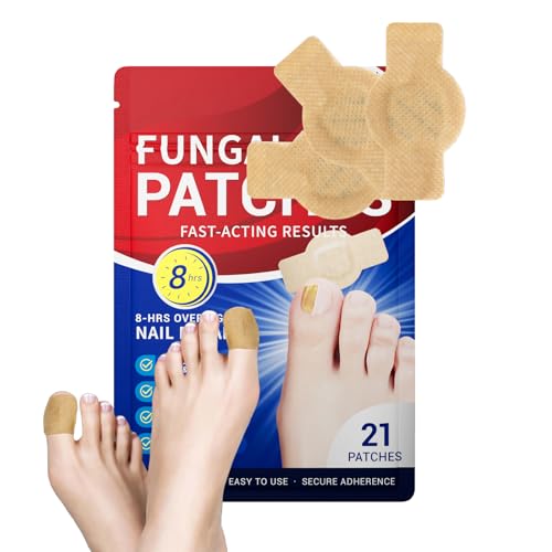 Toenail Fungus Treatment Extra Strength - 21 Pcs Fungal Nail Patches, 8-Hour Firm Adhesion, Nail Repair for Damaged Nails, Overnight Renewal for Men & Women (1 Count (Pack of 21))