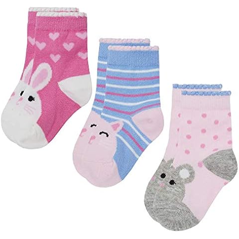 Metzuyan Baby Girls Scallop Edge Socks Cover
