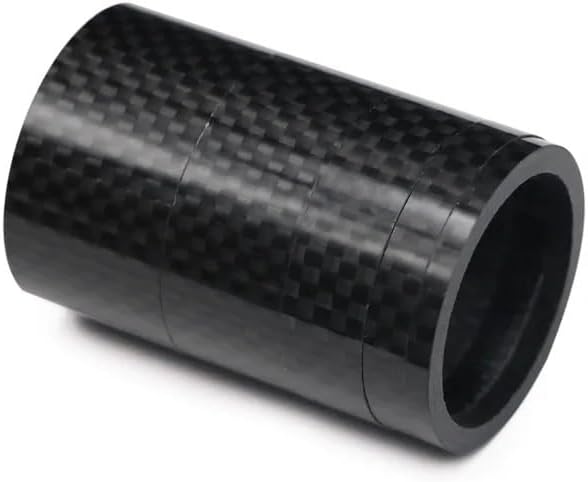 5 Pcs Carbon Fiber Bicycle Stem Front Fork Adjustment Spacer 28.6MM Road Bike Headset Stem Carbon Fiber Washer Cycling Parts for Bikes