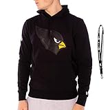 NFL Logo auf der Schulter // New Era Football Hoodie - NFL QT Outline - Verschiedene Teams - Kansas City Chiefs - Baltimore Ravens - Seattle Seahawks - San Francisco 49ers. (Arizona Cardinals, M)