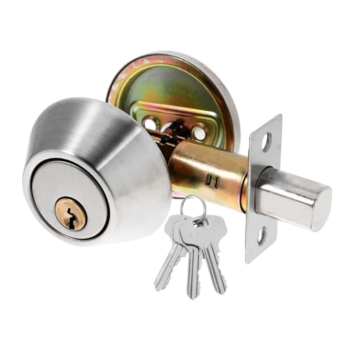 NUOBESTY Locking Auxiliary Deadbolt Lock for Thick Doors Modern Interior Security Home Office Use