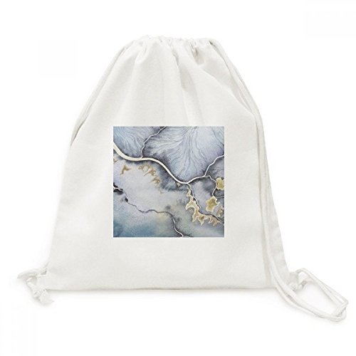 Sac à dos cordon haut de gamme toile aquarelle abstraite élégante
