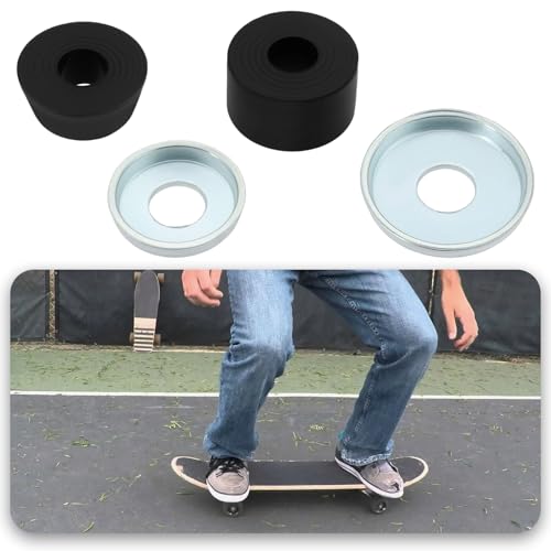 Create idea 1 Set 95A harte Skateboard-Buchsen Zylinderkissen kompatibel mit unabhängigen LKWs kompatibel mit Venture Skateboard schwarz