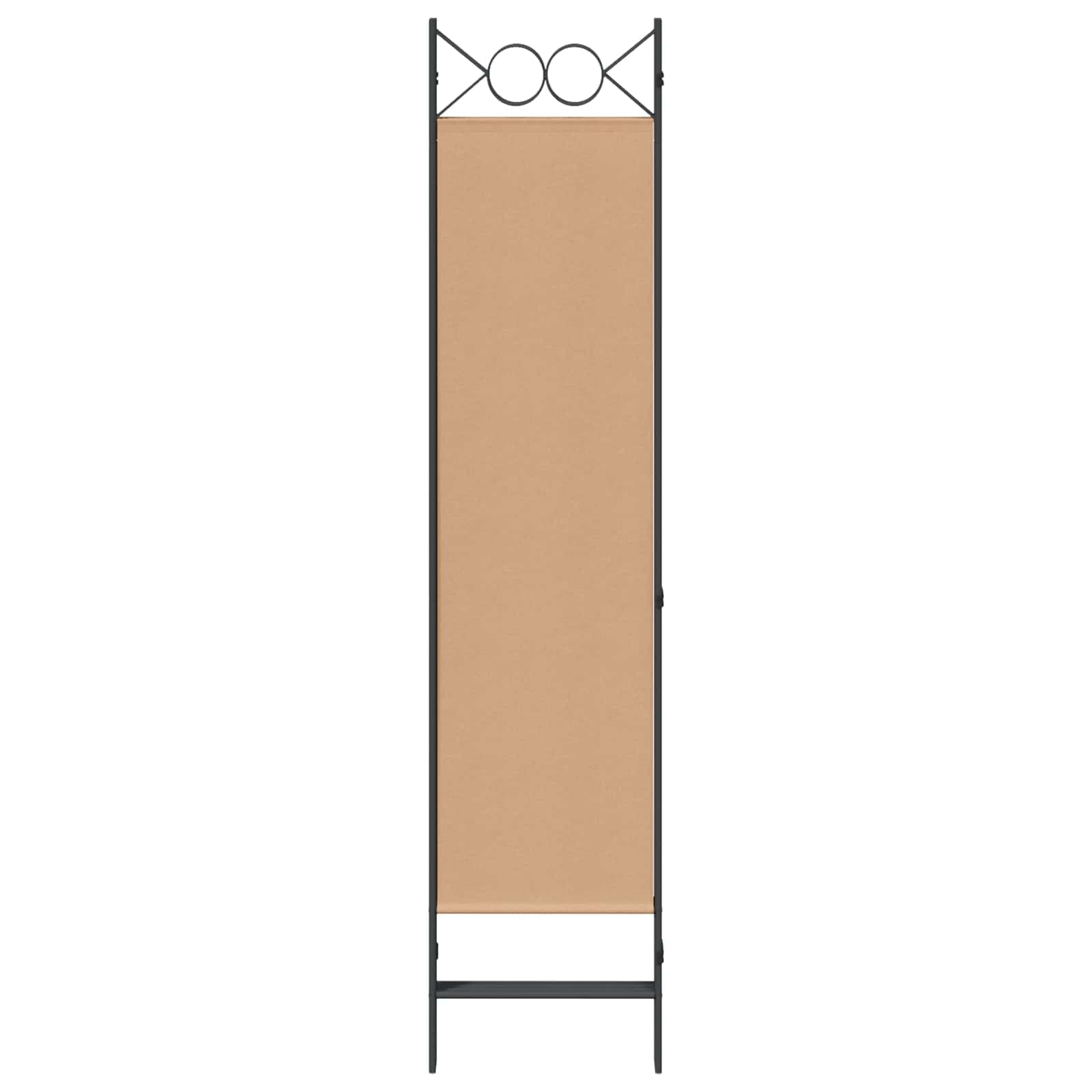 vidaXL Separador de habitación de 4 Paneles Beige 160 x 180 cm Tela, Divisor de Habitaciones Moderno, Pantalla Rectangular Independiente, Separador de Tela, decoración en Antracita